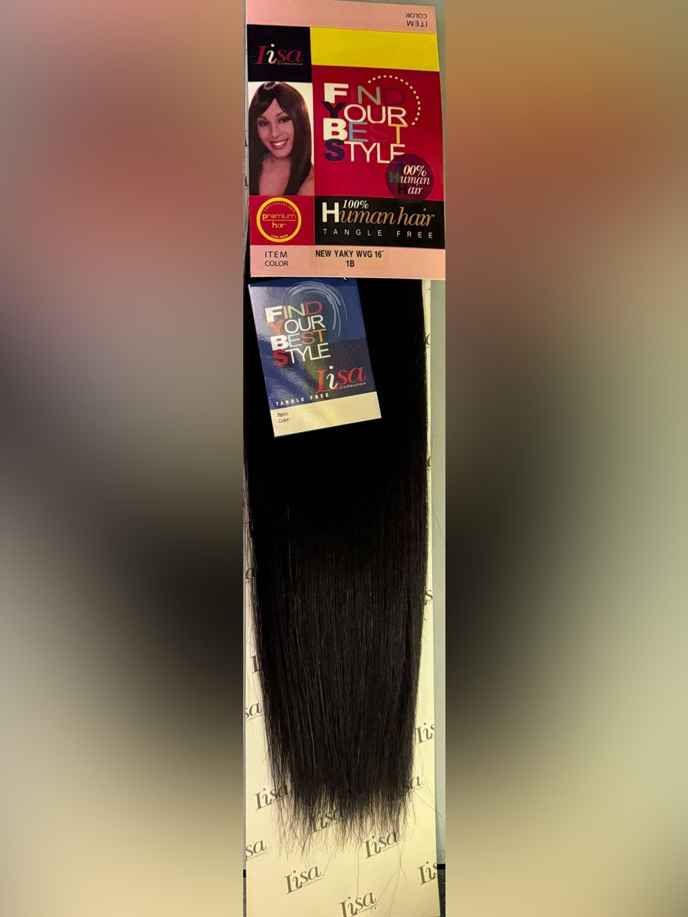Lisa collection. 100% human hair. Straight yaky.